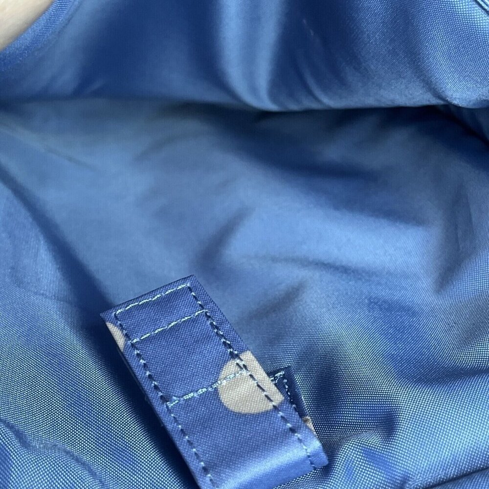 Cath Kidston London Light Blue Polka Dot Fold Over Backpack NWOT - Picture 15 of 16